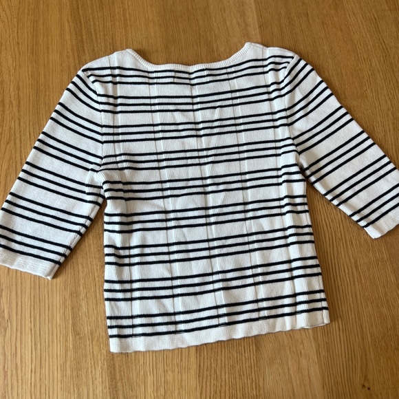 Urban Outfitters Black and White Stripe Sweater - Picture 3 of 5